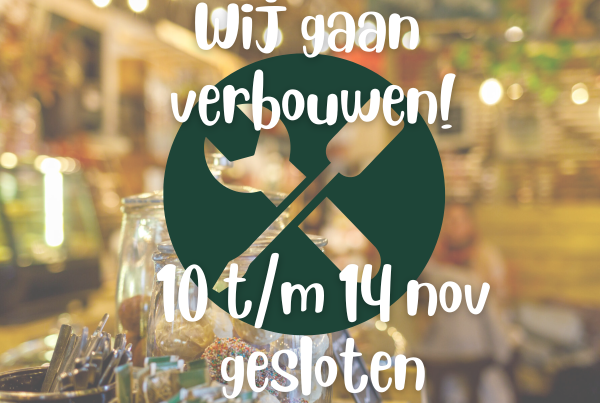 Wij gaan verbouwen 10 t/m 14 november